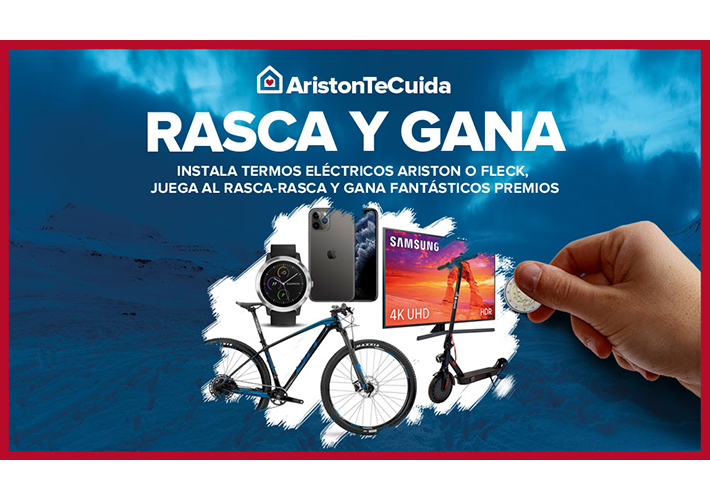 foto noticia PARTICIPA EN LA NUEVA PROMOCION DE TERMOS ELÉCTRICOS ARISTON Y FLECK Y GANA FANTÁSTICOS REGALOS.
